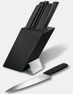 Bloc porte-couteaux Swiss Modern, 6 pièces