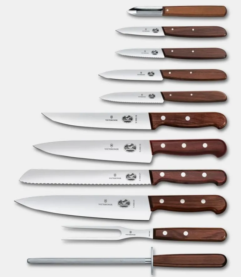 Bloc porte-couteaux Wood, 11 pièces