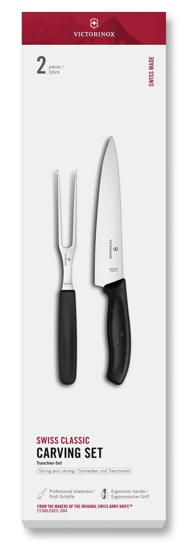Service à découper Swiss Classic, 2 pièces