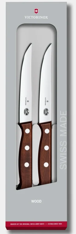 Set couteaux à steak Wood, 2 pièces