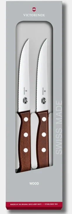 Set couteaux à steak Wood, 2 pièces