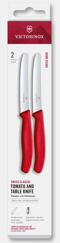 Set de couteaux à tomates et de table Swiss Classic, 2 pièces