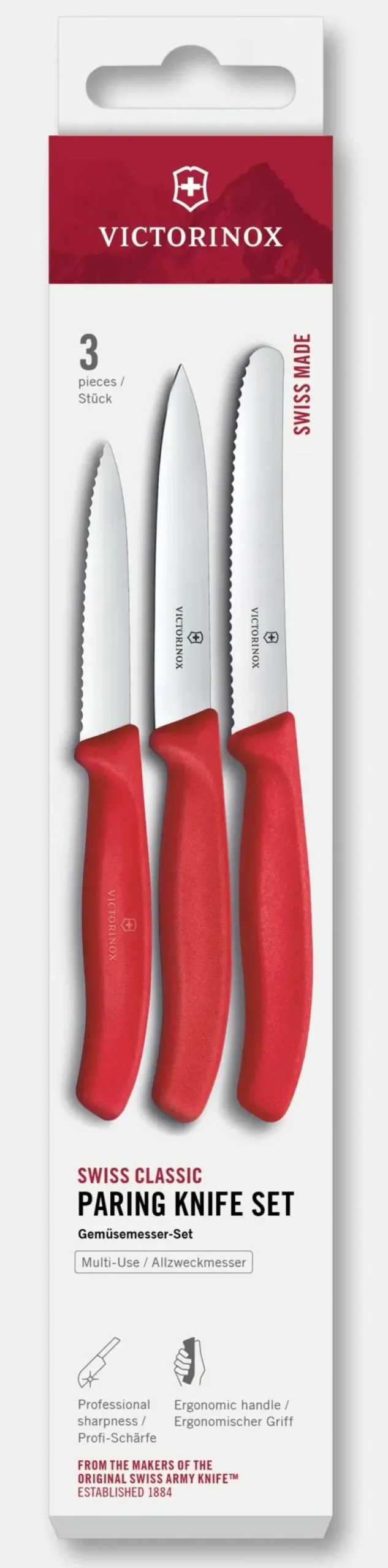 Set de couteaux d’office Swiss Classic, 3 pièces